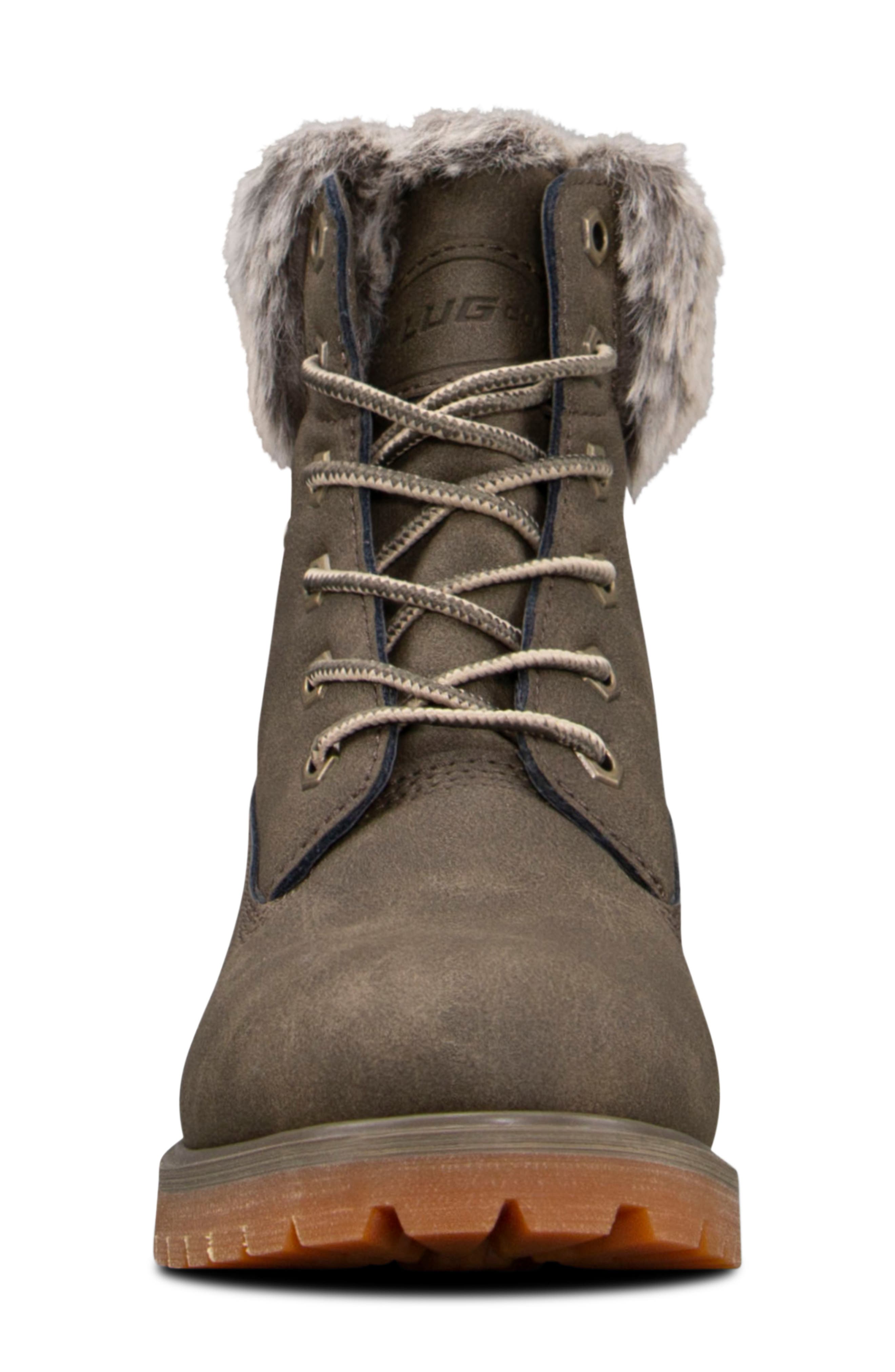 Convoy Faux Fur Boot, Alternate, color, WARM GREY/GUM