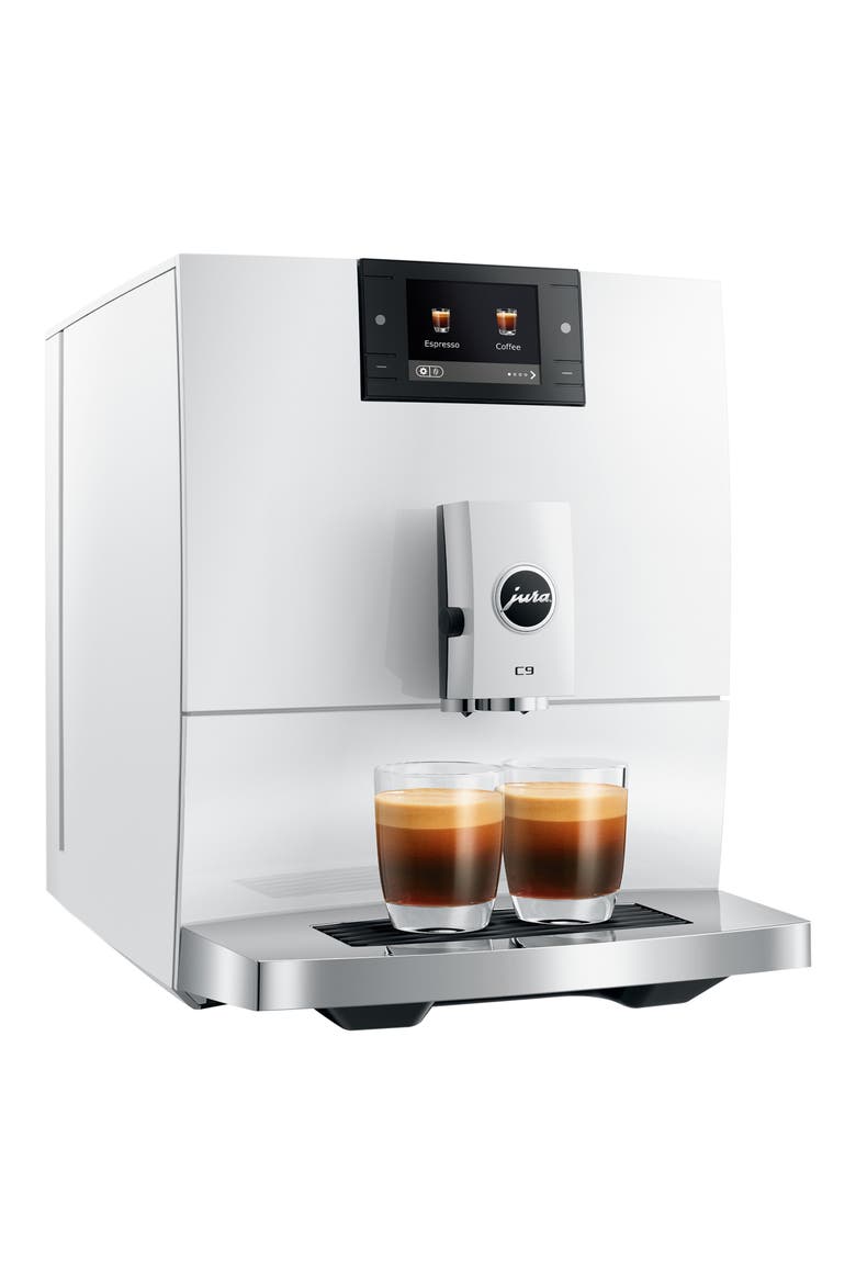 C9 Piano Inox Coffee Machine, Alternate, color, WHITE