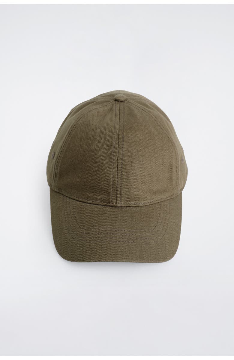 COS Cotton Baseball Cap, Alternate, color, Brown