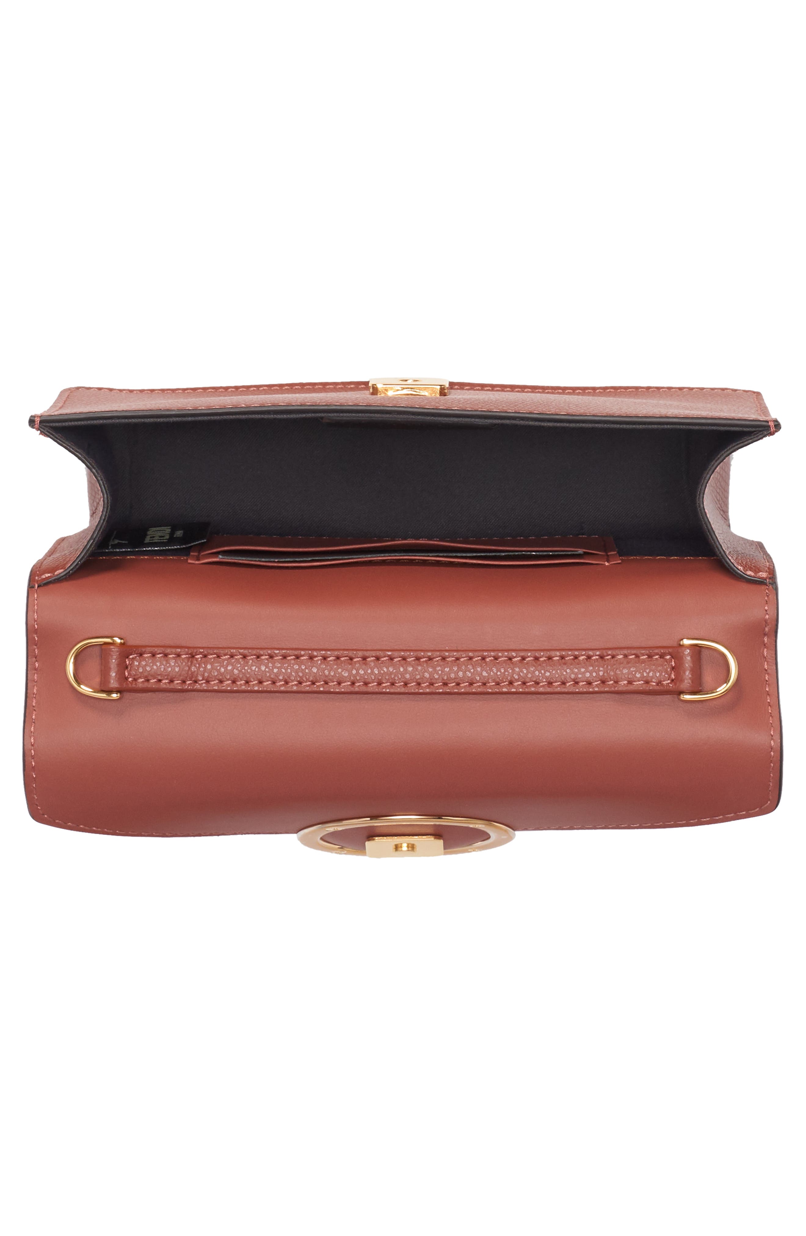 Fendi Logo Leather Belt Bag, Alternate, color, 