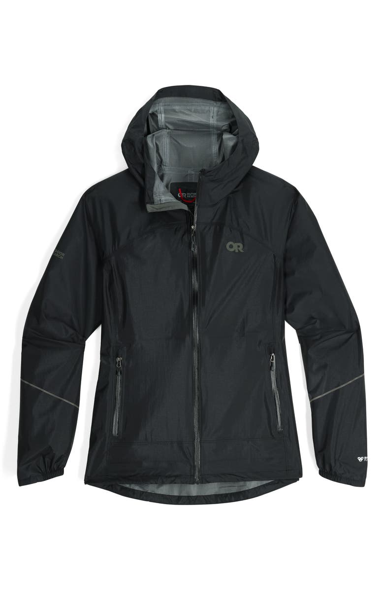 Outdoor Research Helium Rain Ultralight Jacket, Alternate, color, Black