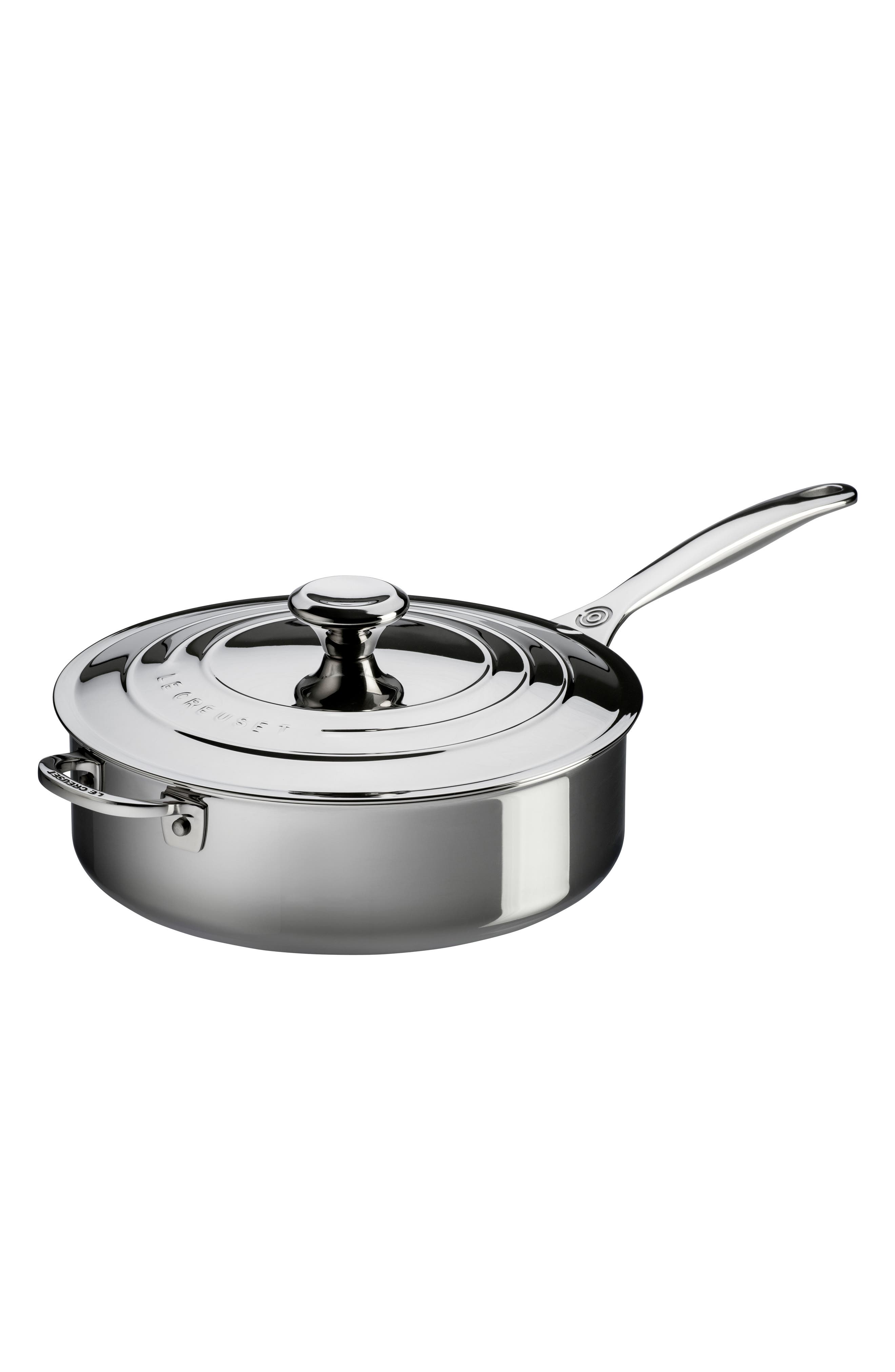 4.5-Quart Stainless Steel Sauté Pan with Lid