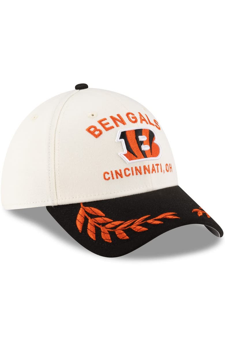 Men's New Era  Cream/Black Cincinnati Bengals 2025 NFL Draft 39THIRTY Flex Hat, Alternate, color, Cream
