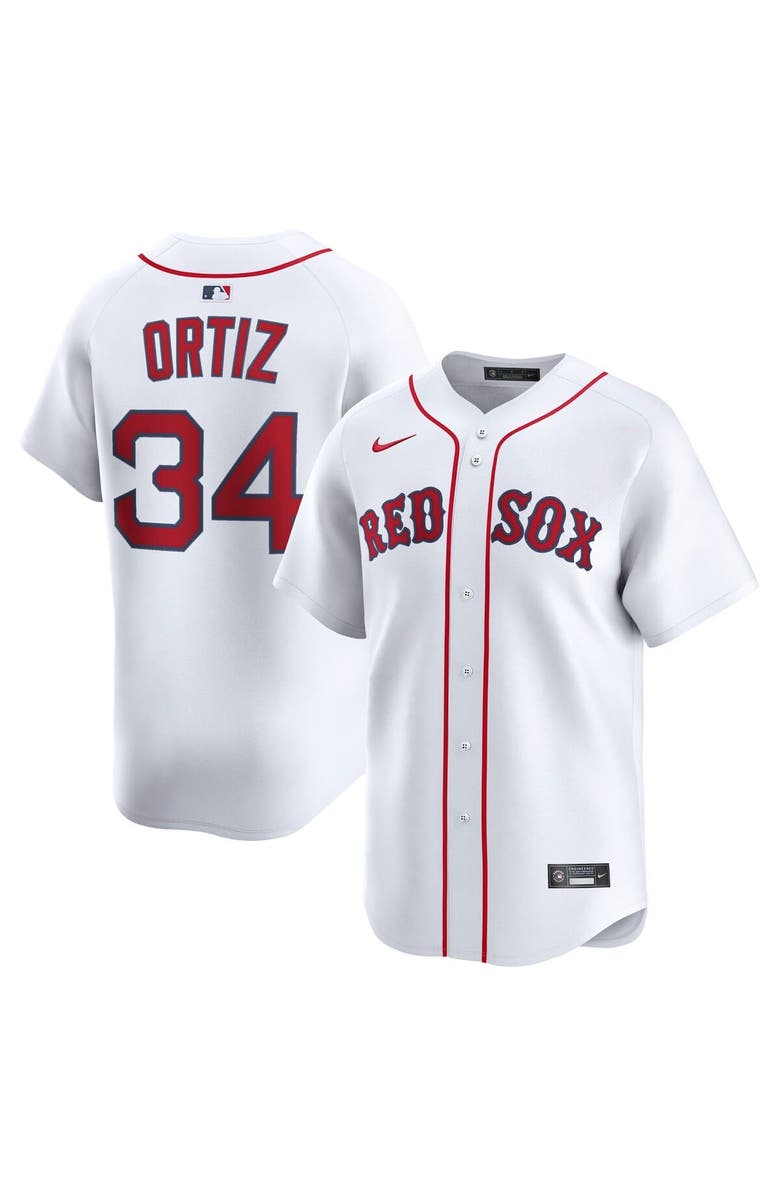 Nike Men's Nike David Ortiz White Boston Red Sox Home Limited Jersey, Main, color, White