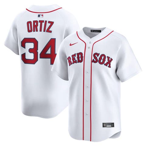 Men's Nike David Ortiz White Boston Red Sox Home Limited Jersey