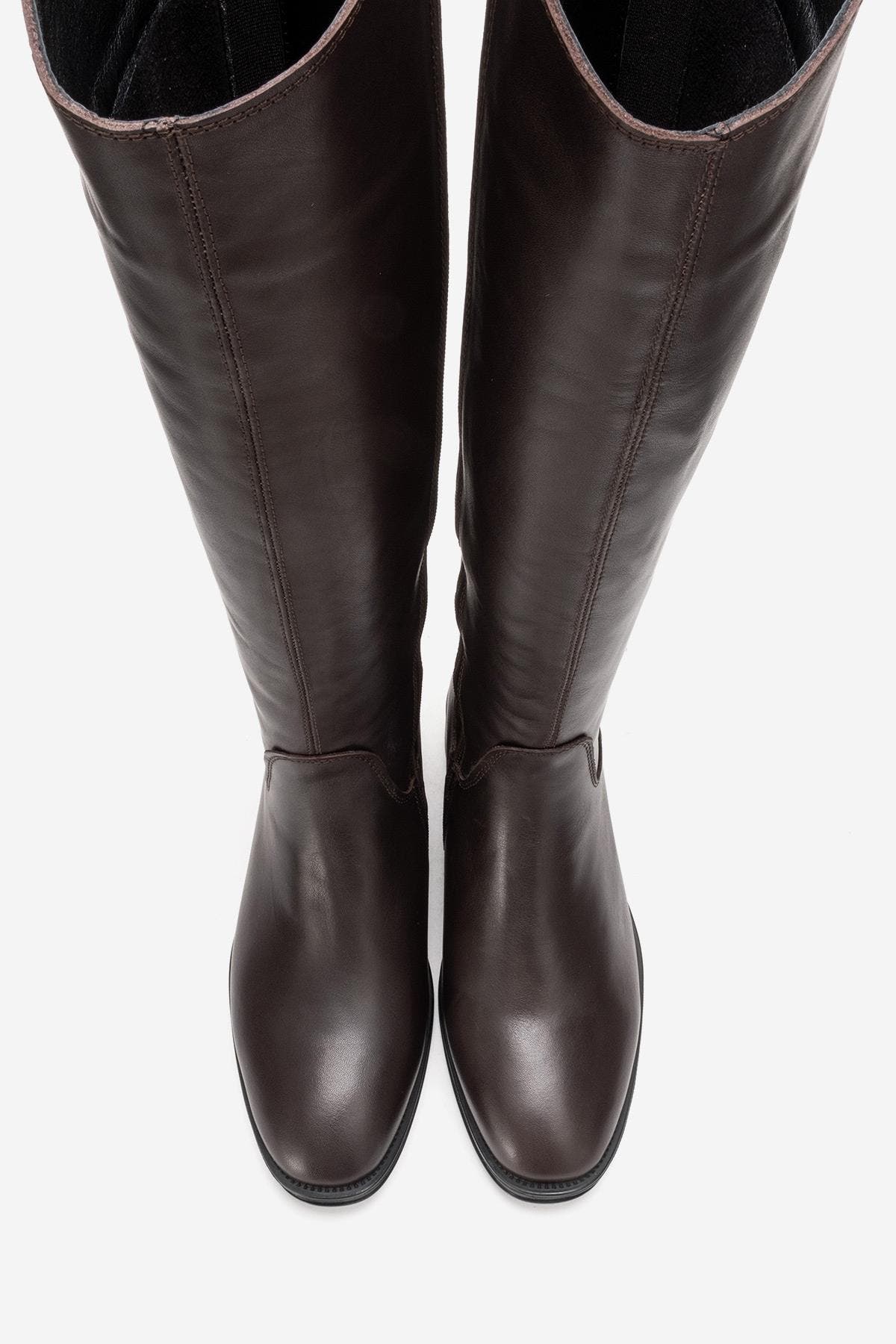 Forever & Always Shoes Ruiz Leather Knee High Boot, Alternate, color, Brown
