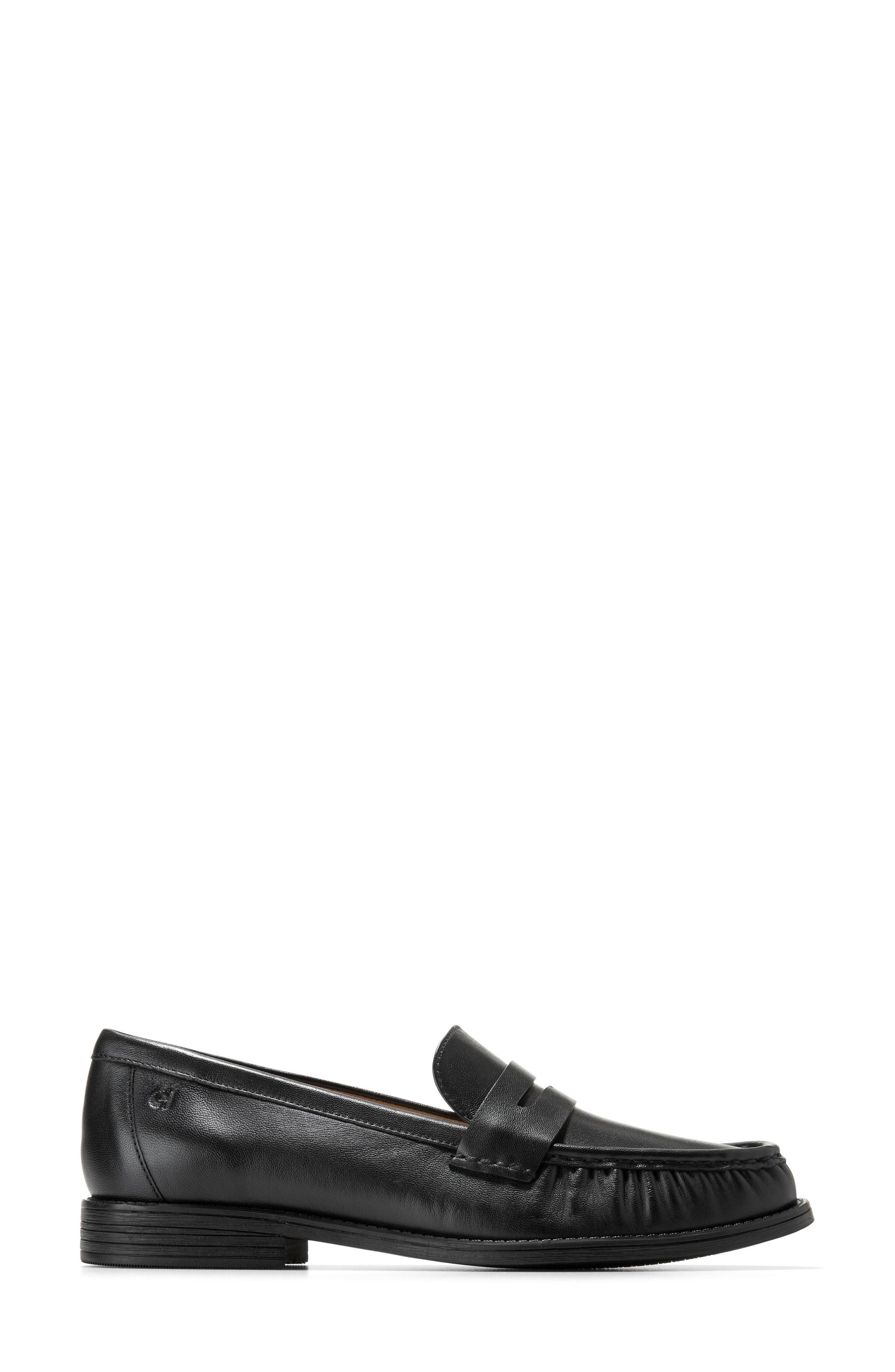 Cole Haan Stassi Penny Loafer, Alternate, color, Black Leather