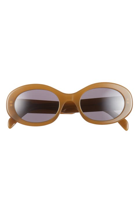 Triomphe 52mm Oval Sunglasses