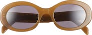 CELINE Triomphe 52mm Oval Sunglasses