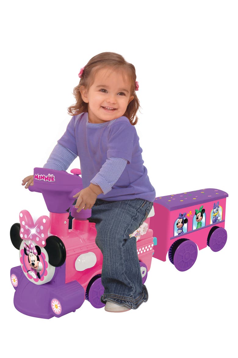 Disney Minnie Mouse Rideon Motorized Train With Track, Alternate, color, Multicolored