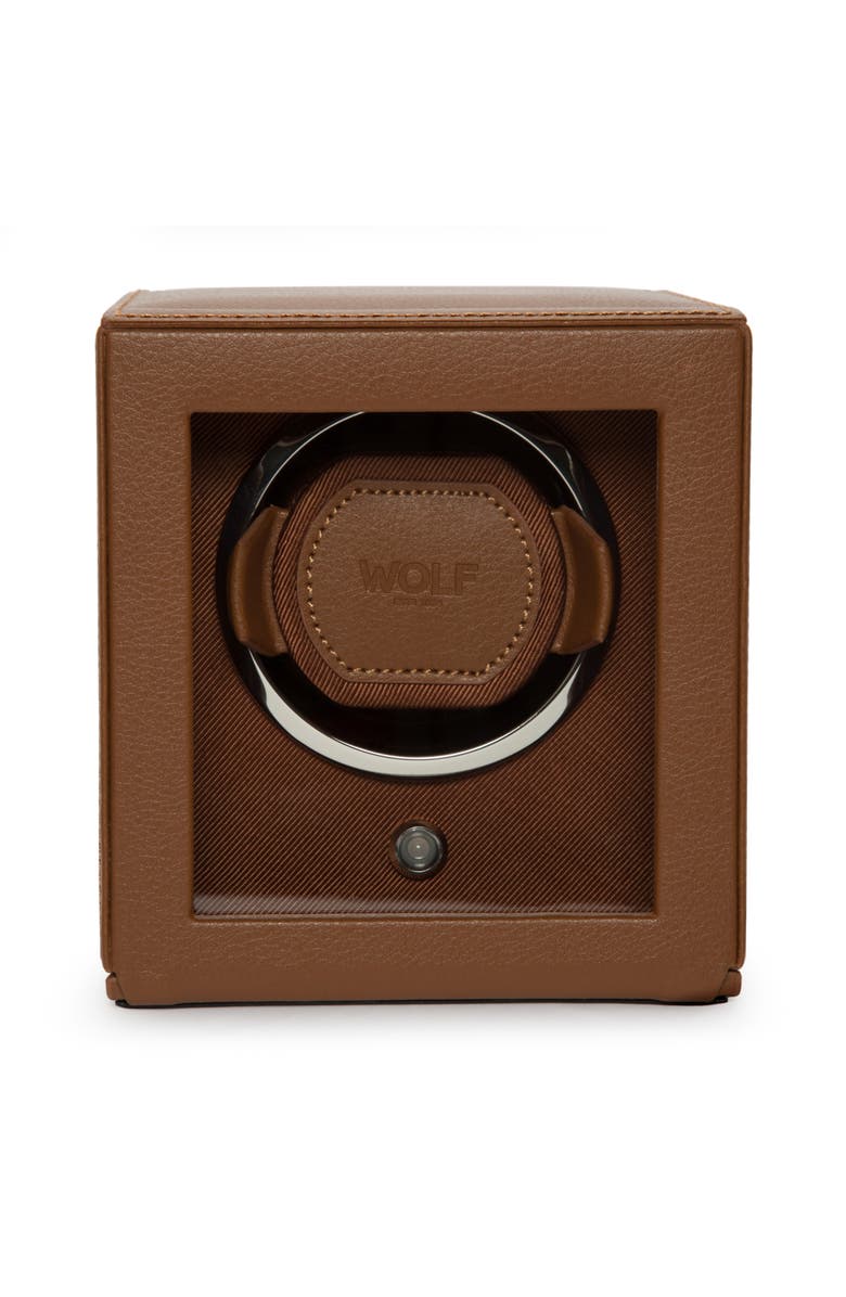 WOLF Cub Single Watch Winder with Cover, Main, color, 