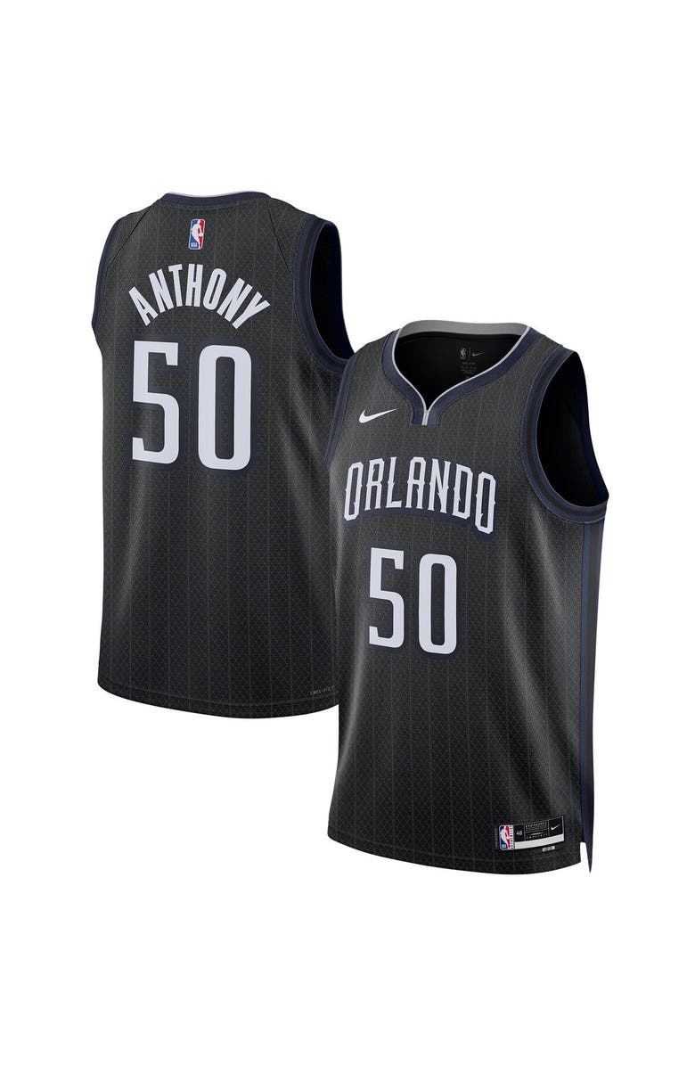 Nike Unisex Nike Cole Anthony Black Orlando Magic 2022/23 Swingman Jersey - City Edition, Main, color,
