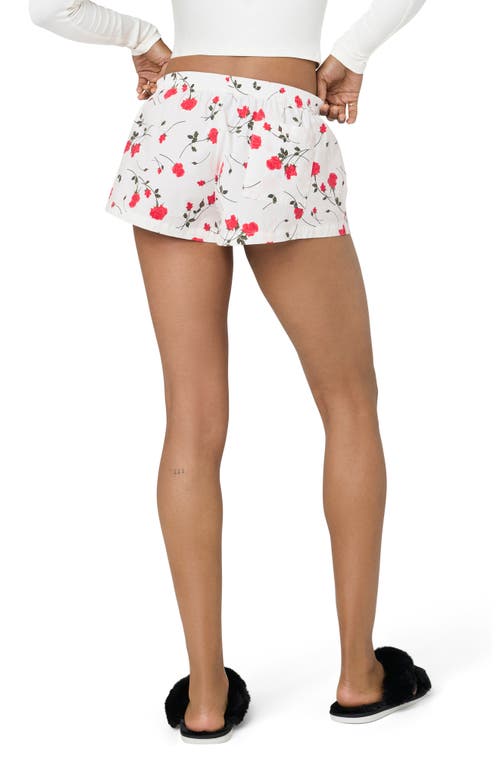 Florence By Mills Easy Cheeky Stripe Boxer Shorts In White