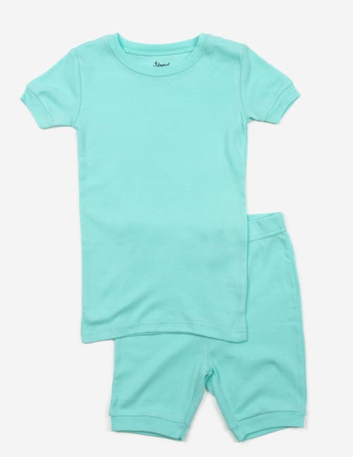 Leveret Kids Short Sleeve Cotton Solid Matching Family Pajamas In Multi