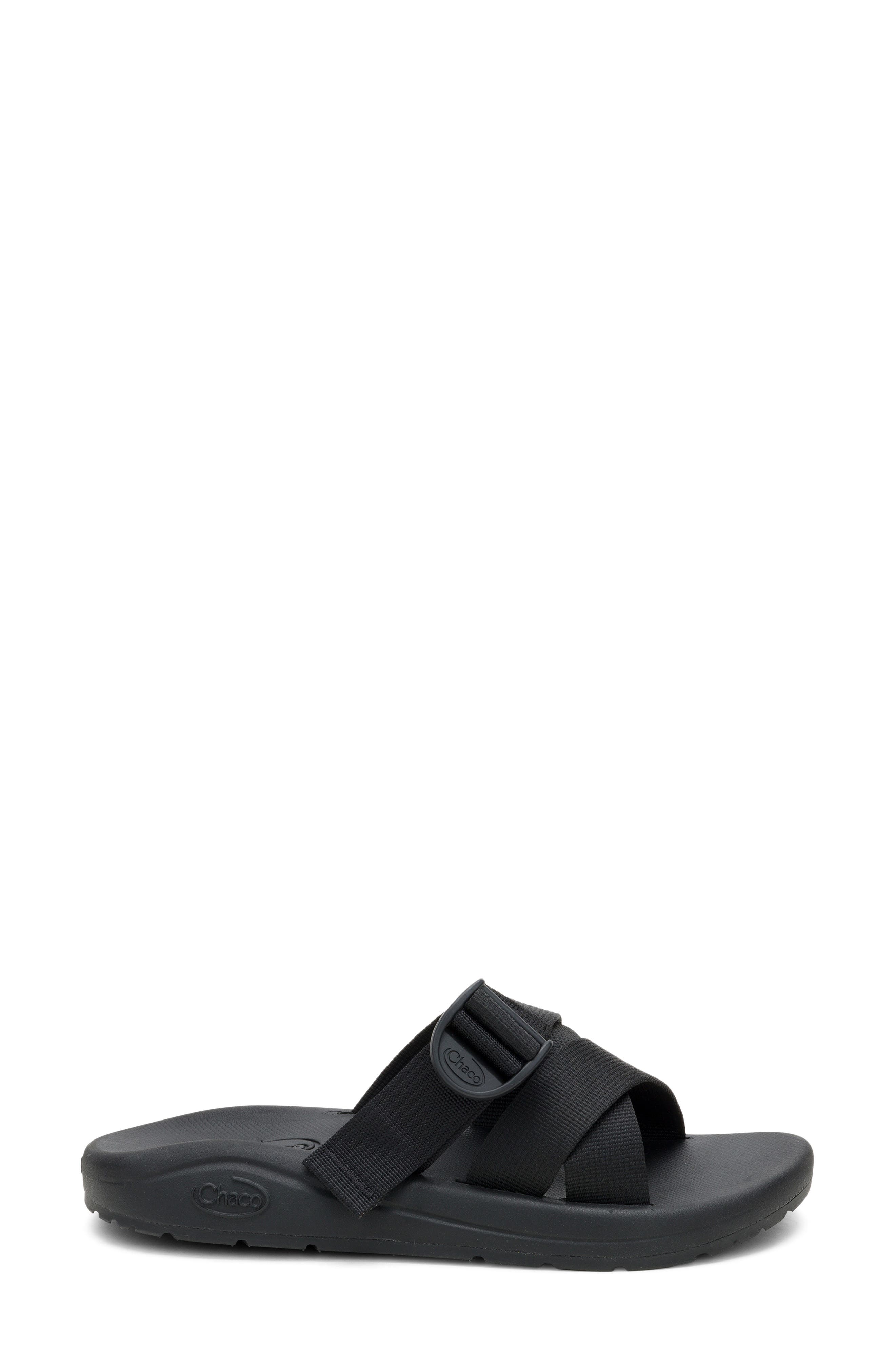 Chaco CushZ Slide Sandal, Alternate, color, Black