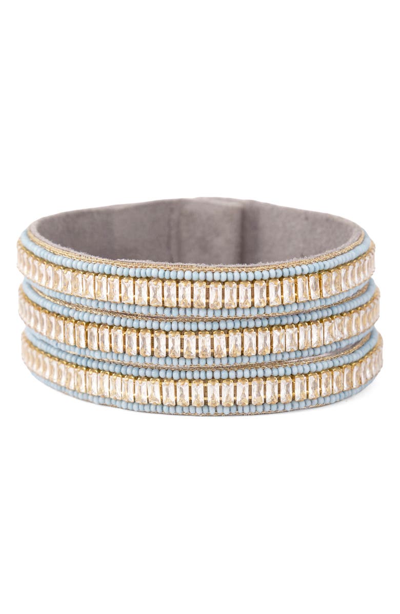Deepa Gurnani Alonsina Bracelet, Main, color, Powder Blue