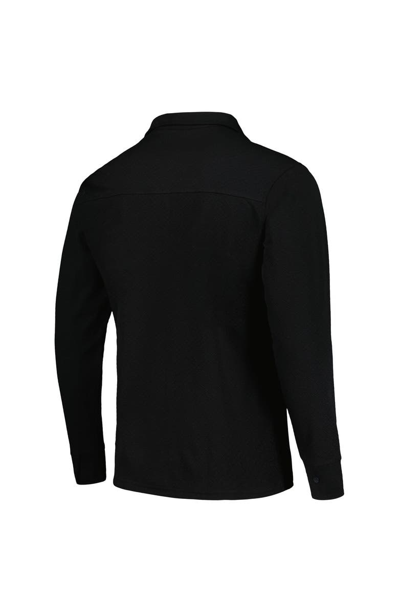 ANTIGUA Men's Antigua Black Portland Timbers Streamer Diamond Button-Up Shacket, Alternate, color, Black