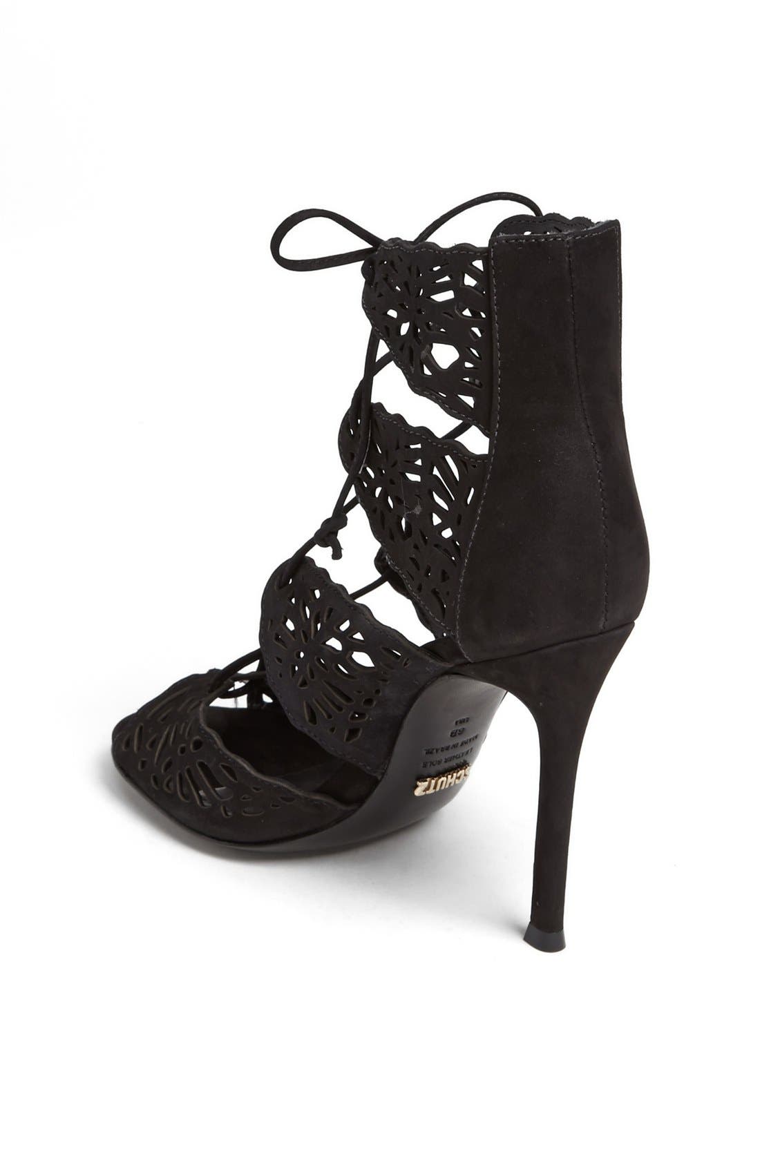 Schutz 'Ciara' Perforated Sandal, Alternate, color, 