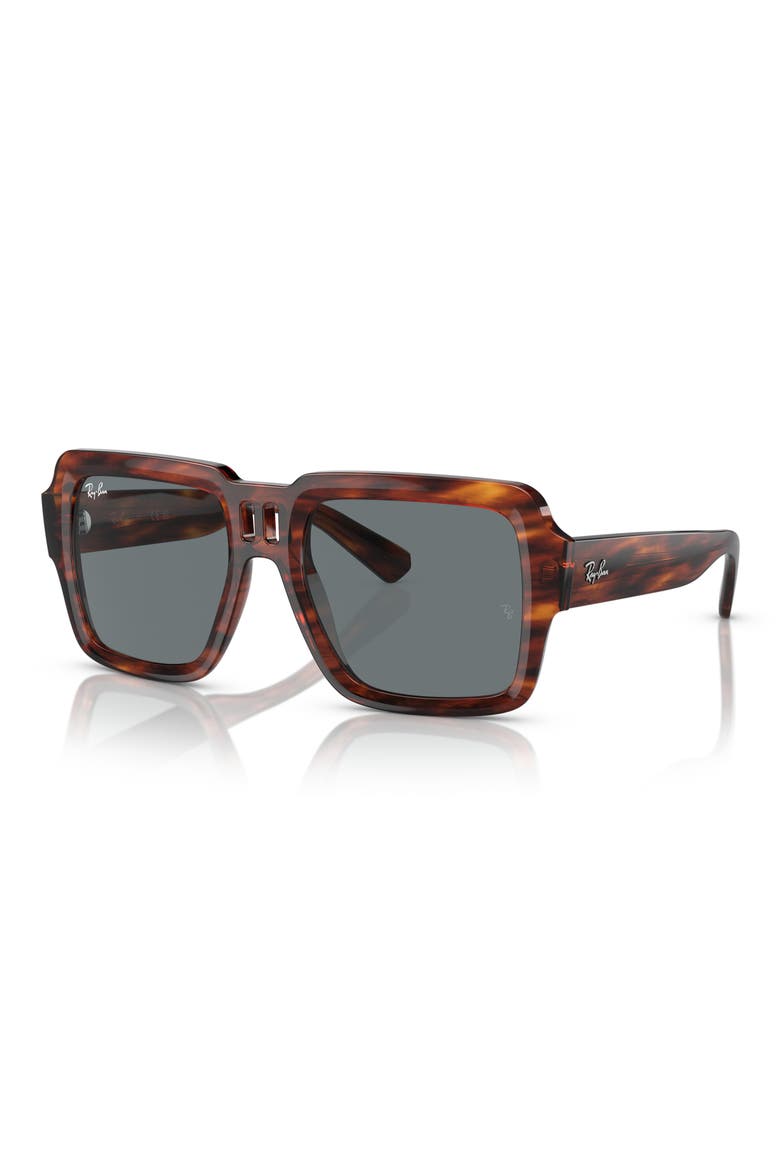 Magellan 54mm Square Sunglasses, Alternate, color, STRIPED HAVANA