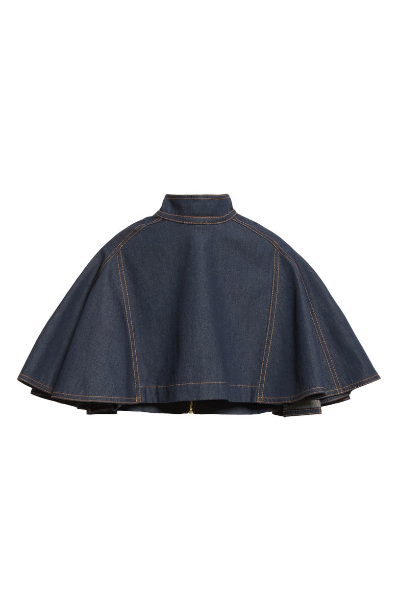 Zimmermann Hypnotic Denim Cape Top, Main, color, Night Sky