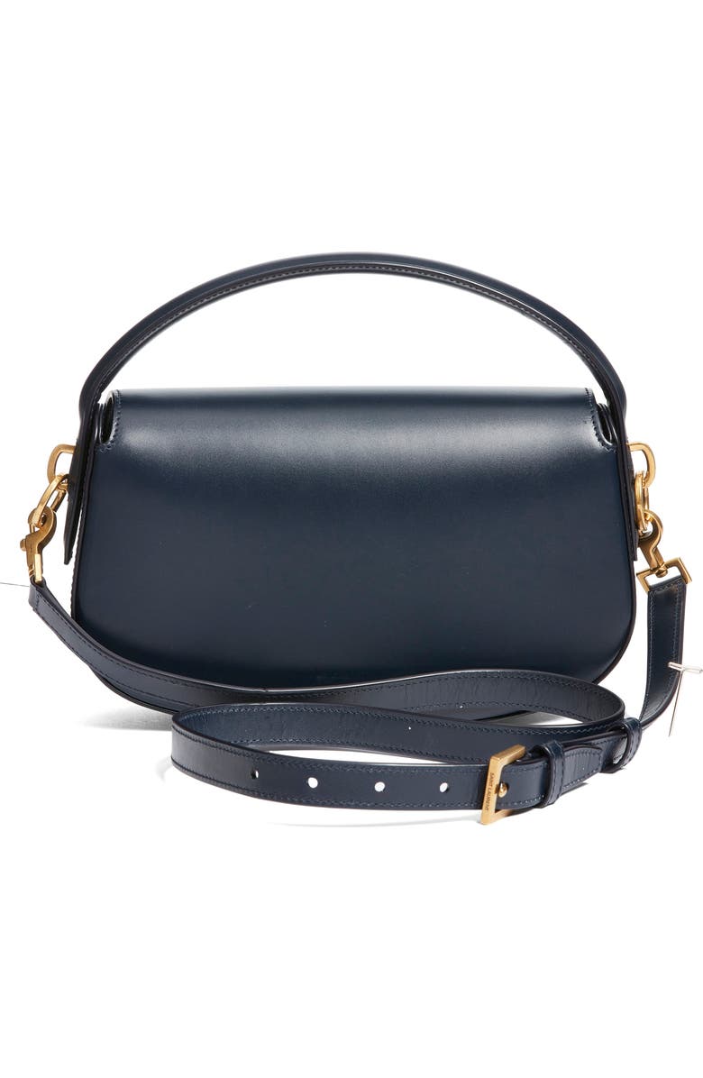 Saint Laurent Voltaire Leather Crossbody Bag, Alternate, color, Deep Blue