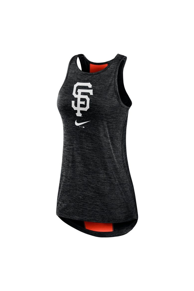 Women's Nike Black San Francisco Giants Right Mix High Neck Tank Top, Alternate, color, Black