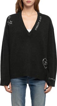 Zadig & Voltaire Mikyz Cashmere V-Neck Sweater