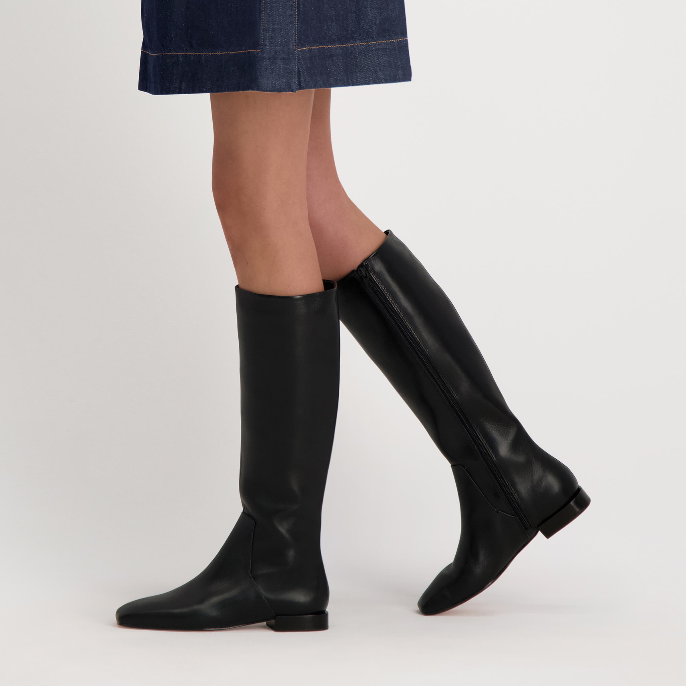 Bernardo Footwear Barnes Riding Boot, Alternate, color, Black