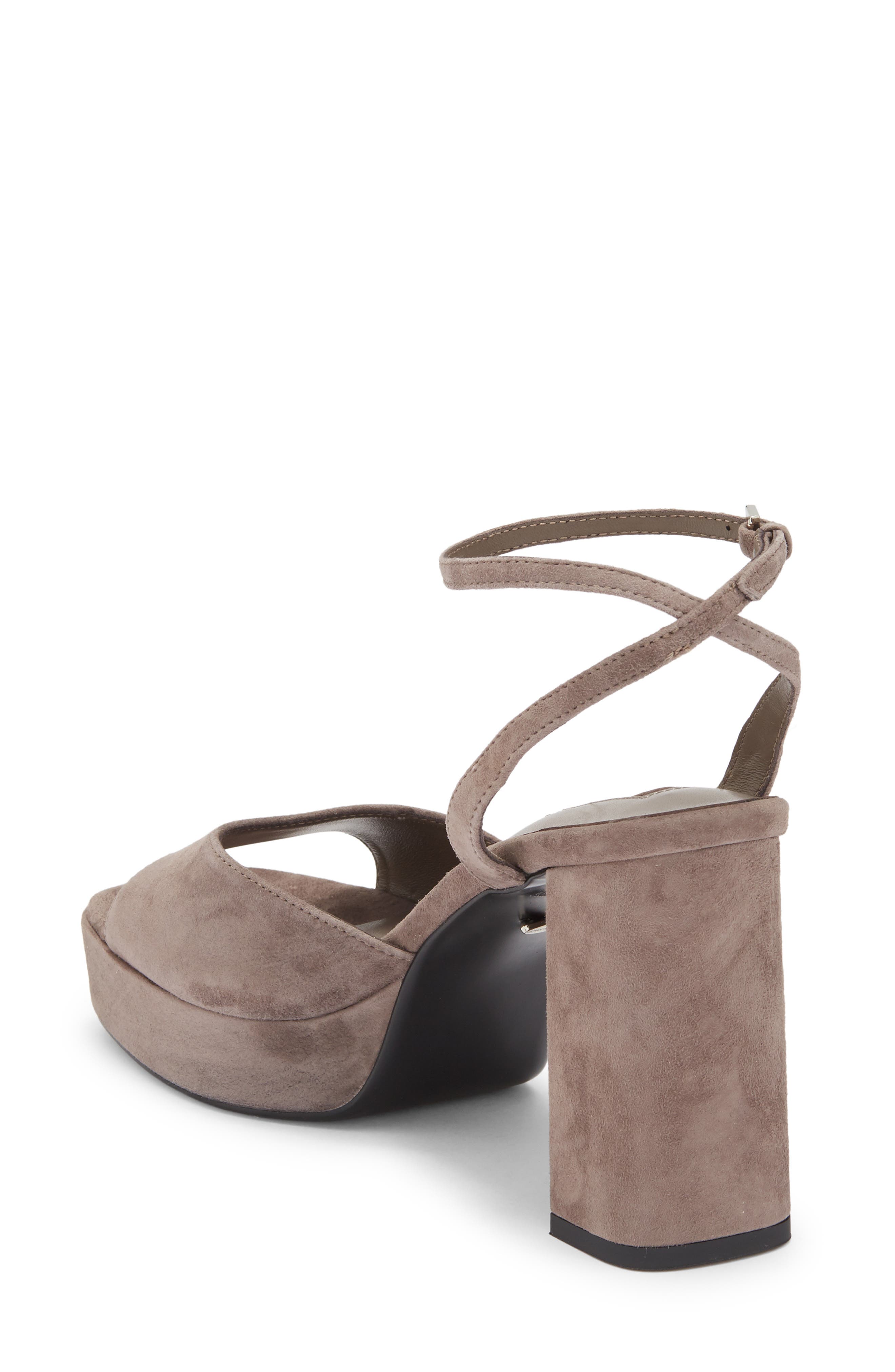 Tony Bianco Freya Ankle Strap Slide Sandals, Alternate, color, Ashen Suede