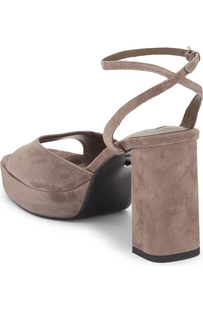 Tony Bianco Freya Ankle Strap Slide Sandals, Alternate, color, Ashen Suede