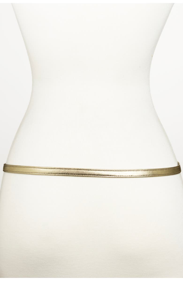 Raina Belts Christian Corset Leather Belt, Alternate, color, Gold