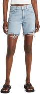 AG Becke Raw Hem Nonstretch Denim Shorts