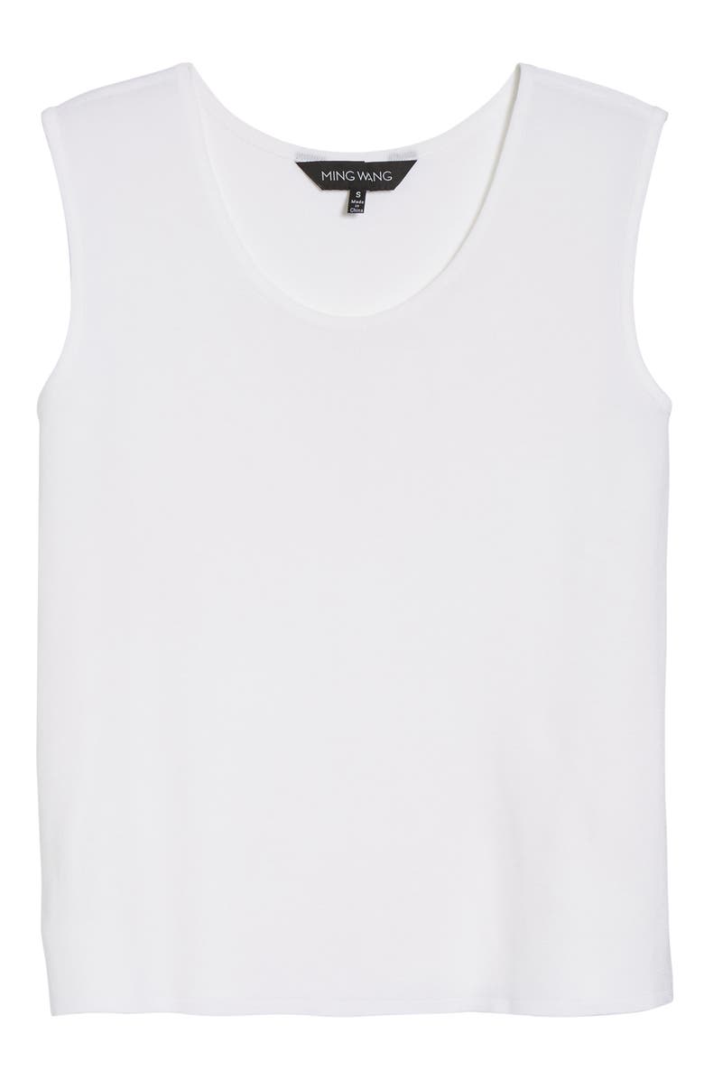 Ming Wang Scoop Neck Tank, Alternate, color, 