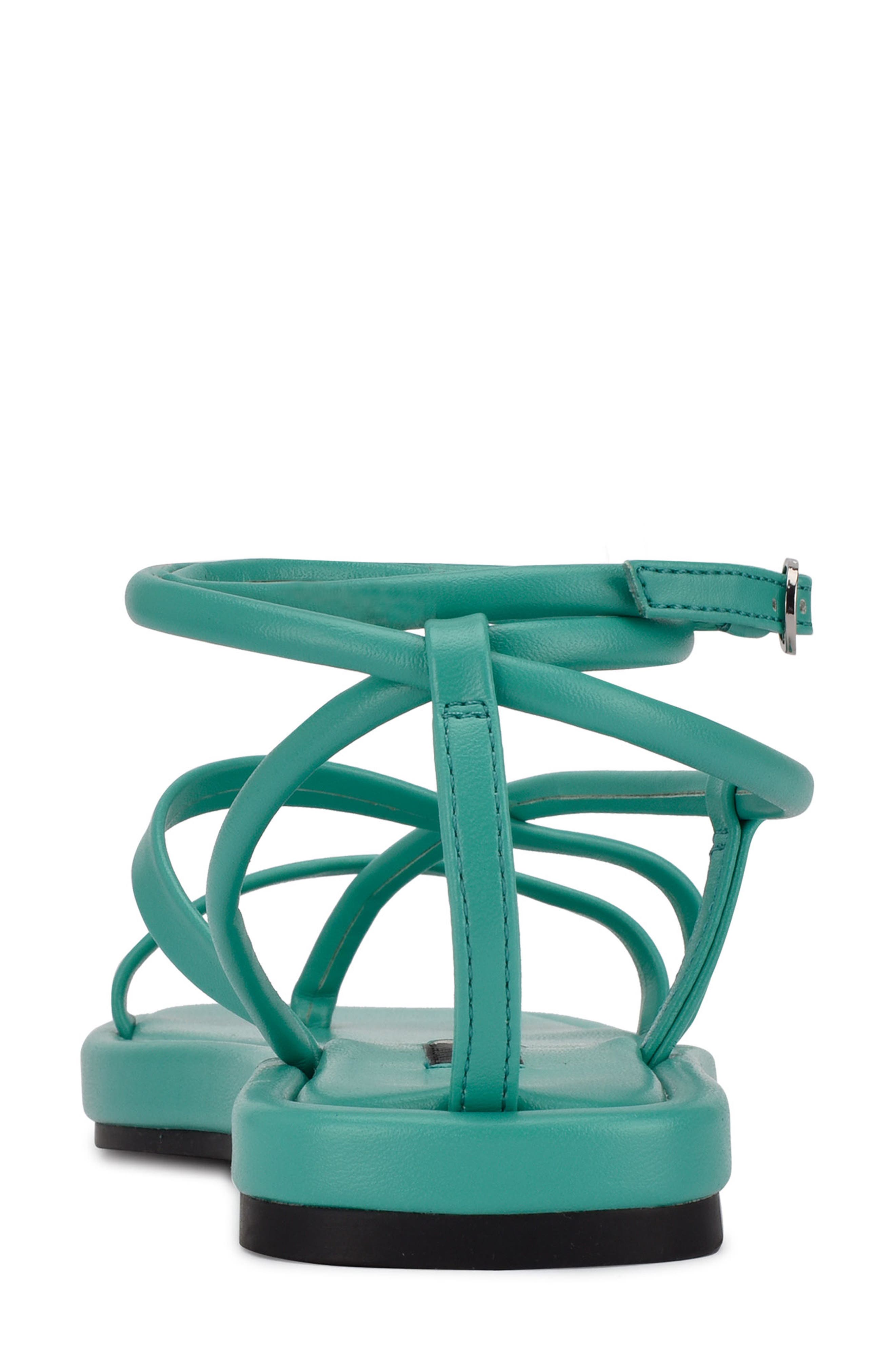 Nine West Waren Strappy Sandal, Alternate, color, Cyan Green