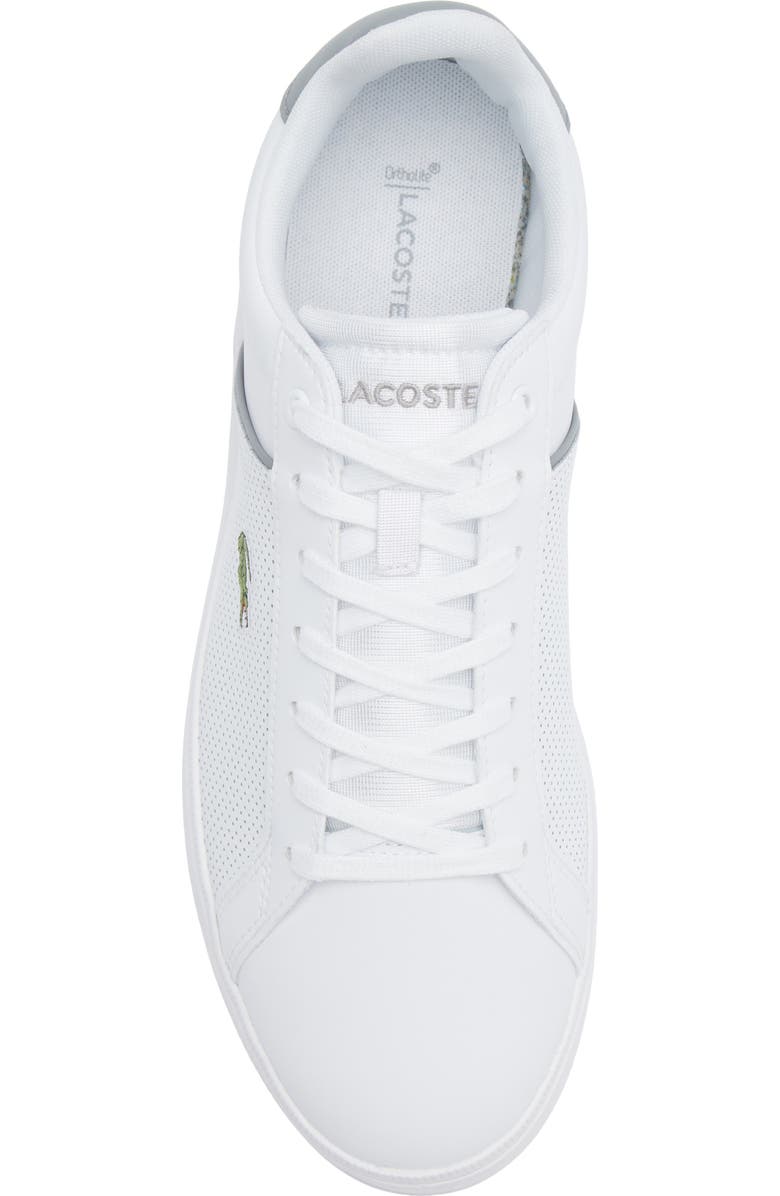 Lacoste Low Top Court Sneaker, Alternate, color, White/ Grey