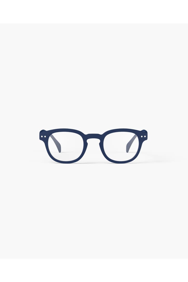 #C 49mm Square Reading Glasses, Main, color, Navy Blue