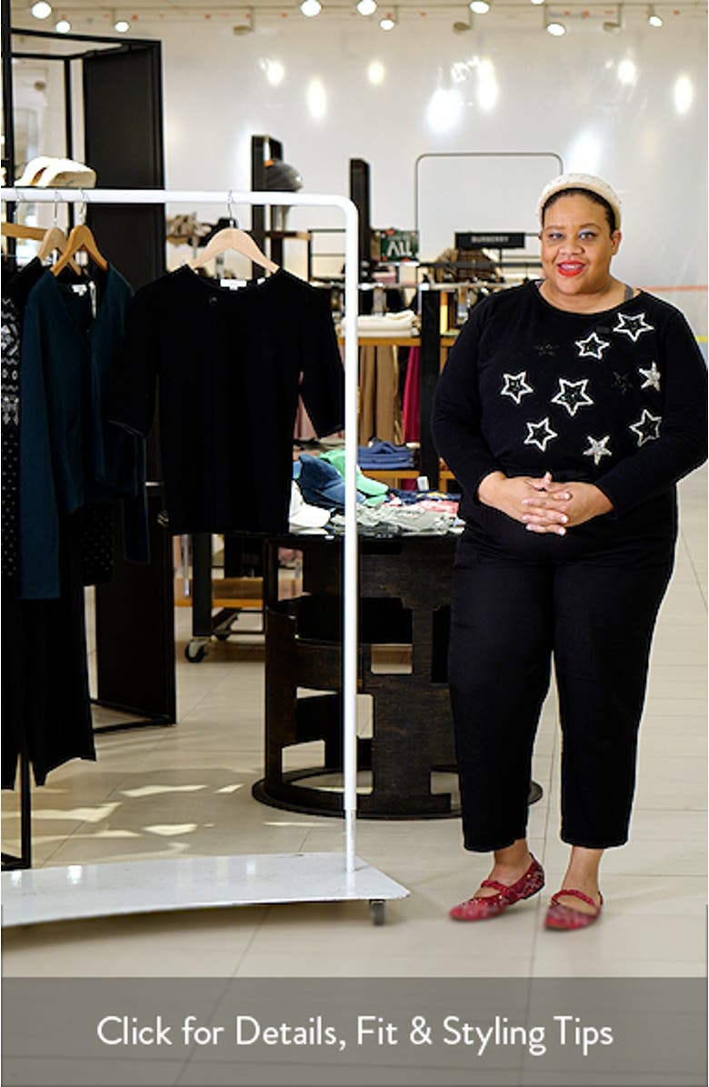 Satin Trim Wool Top, sales video thumbnail