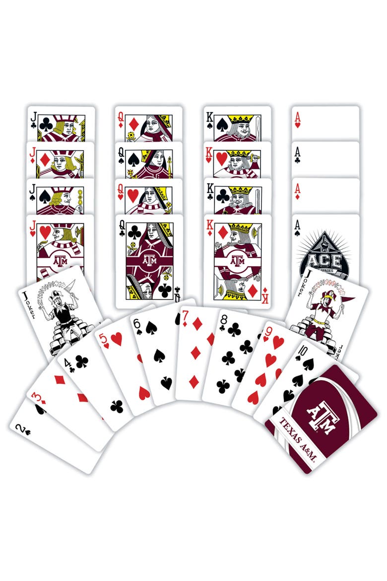 Texas A&M Aggies Playing Cards, Alternate, color, Multicolor