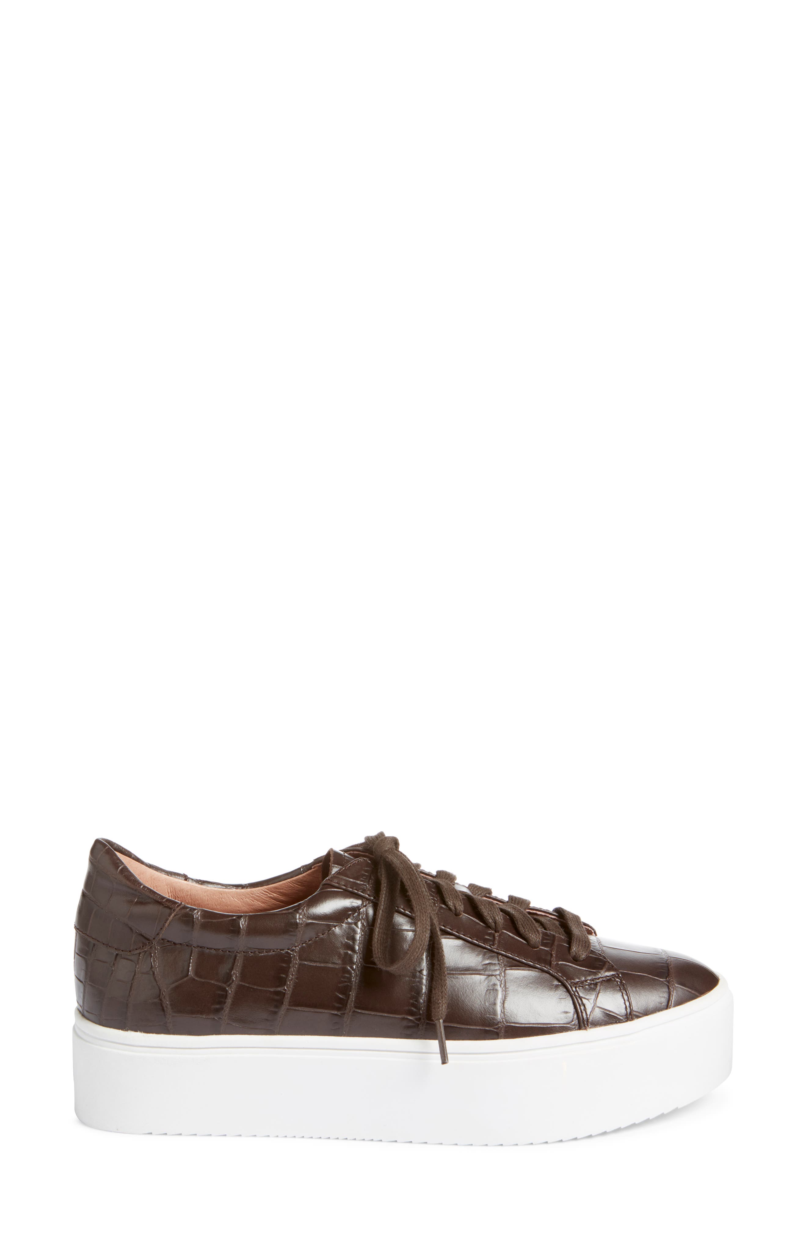 x Atlantic-Pacific Jayde Platform Sneaker (Nordstrom Exclusive), Alternate, color, BROWN CROCO PRINTED LEATHER