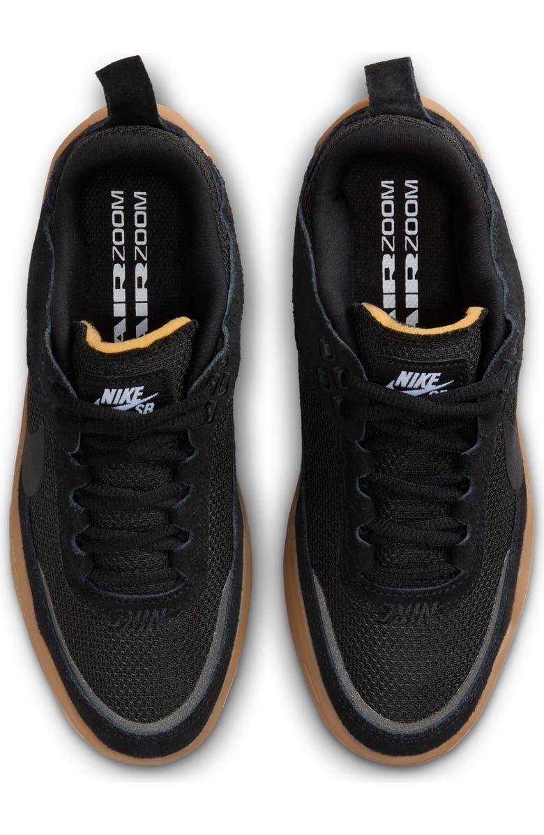 Nike Kids' SB Day One Skate Sneaker, Alternate, color, Black/ Black/ Gum Brown/ White