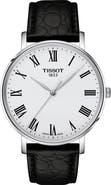 Tissot Everytime Leather Strap Watch, 40mm