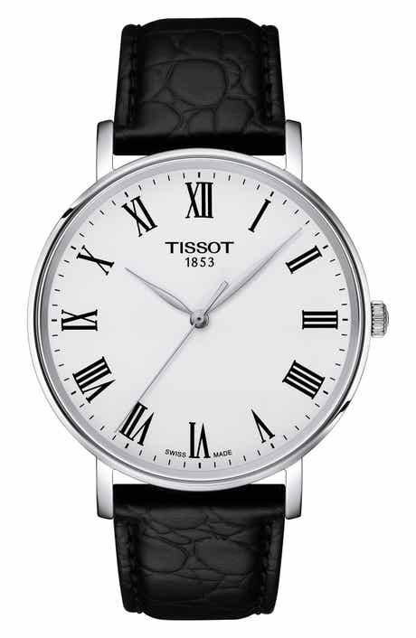 Tissot Everytime Leather Strap Watch, 40mm