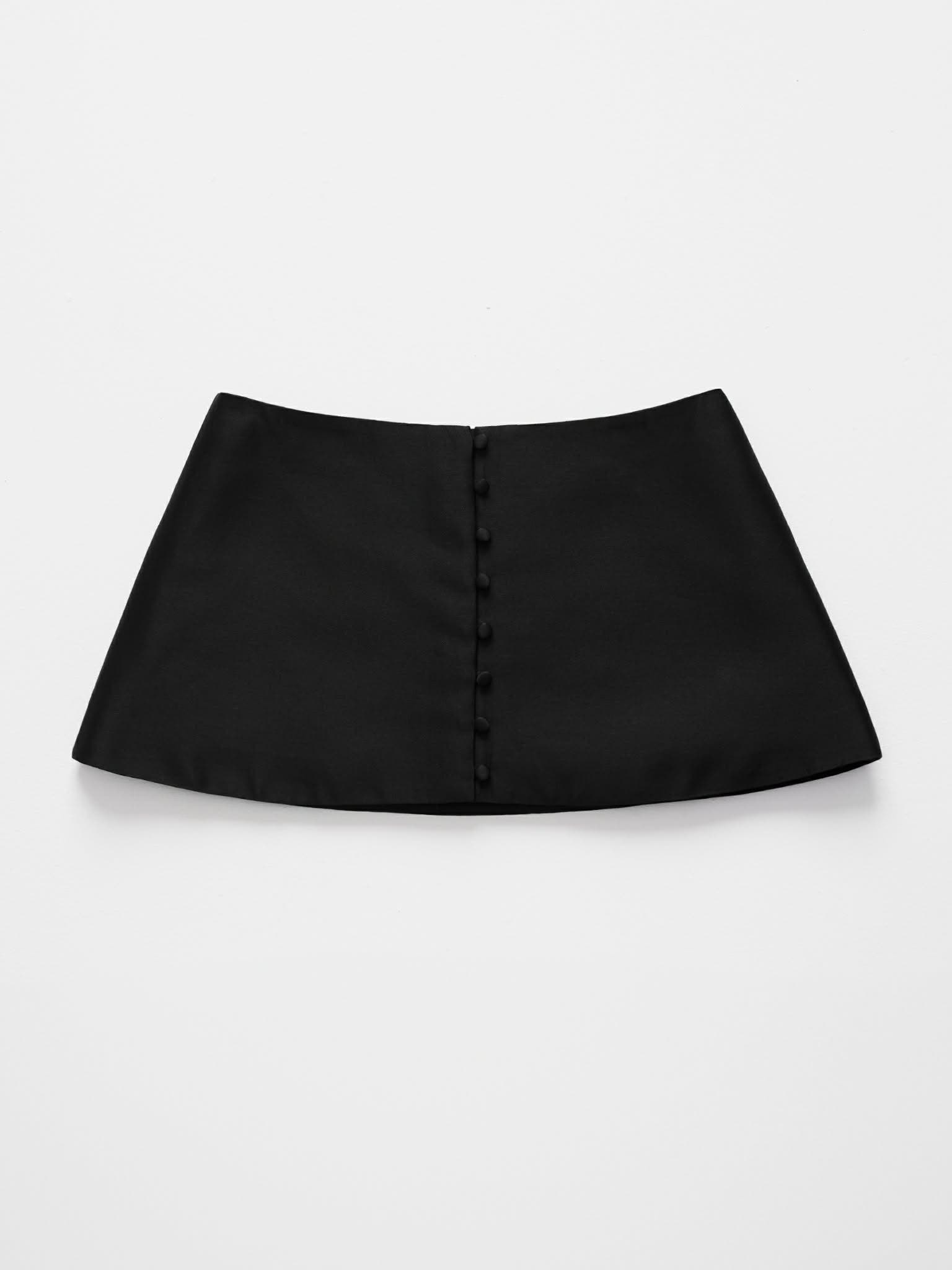 Silk-wool Mini Skirt - image 2