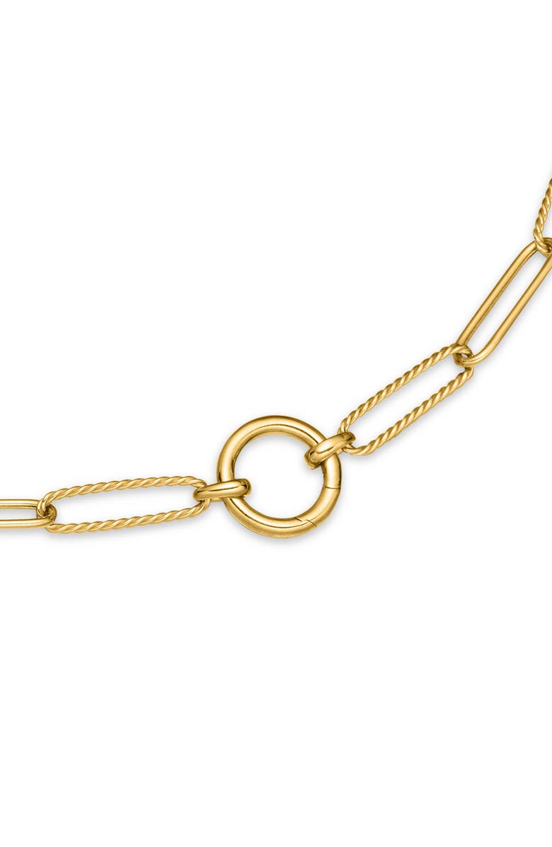 David Yurman DY Madison<sup>®</sup> Elongated Chain Necklace in 18K Yellow Gold, 5mm, Alternate, color, 