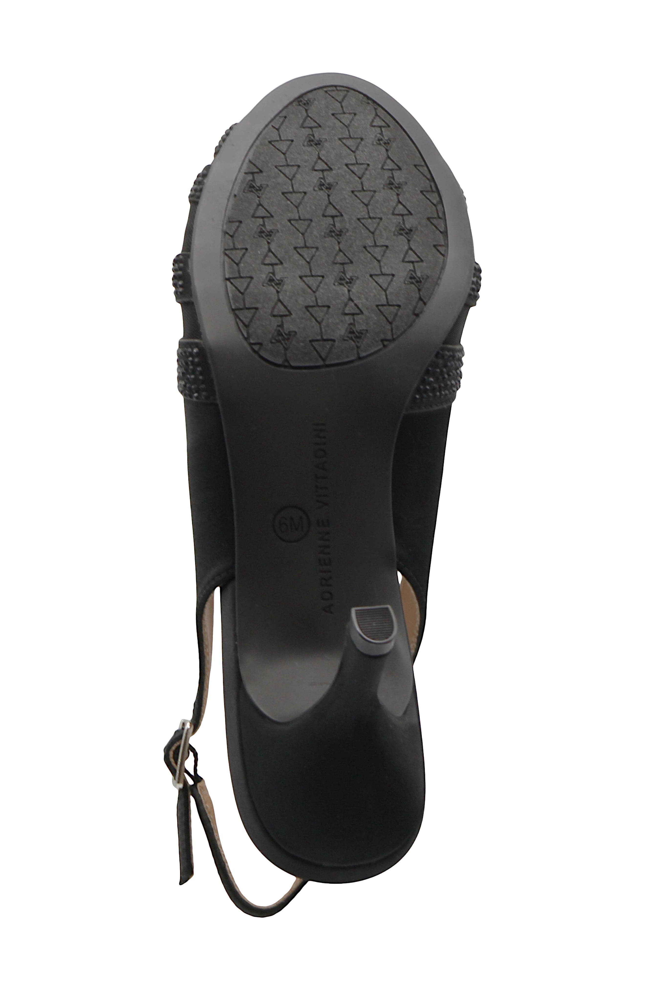 Ernah Faux Leather Slingback Sandal, Alternate, color, BLACK ST