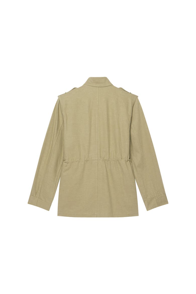 Washed Four Pocket Shacket, Alternate, color, Khaki