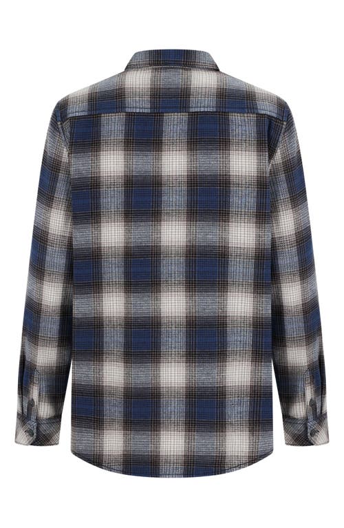 Billabong Kids' Coastline Plaid Button-up Overshirt In Multi