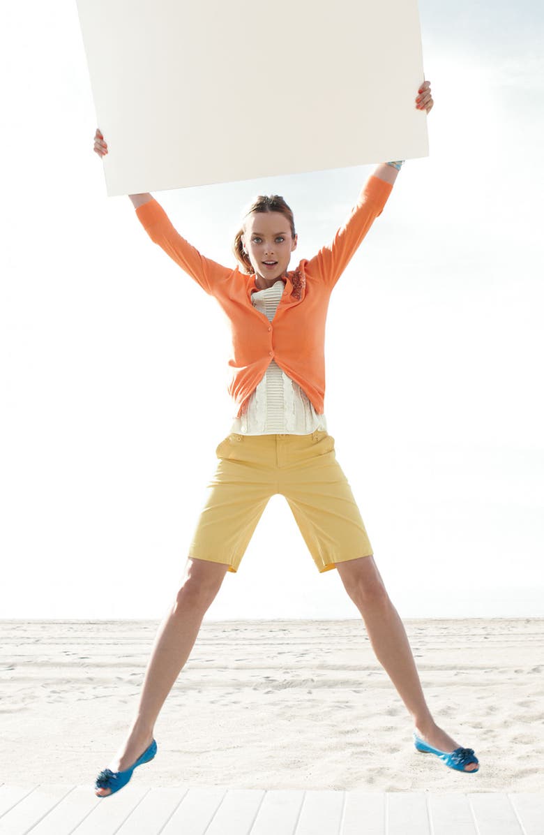 Caslon<sup>®</sup> Stretch Twill Bermuda Shorts, Alternate, color,