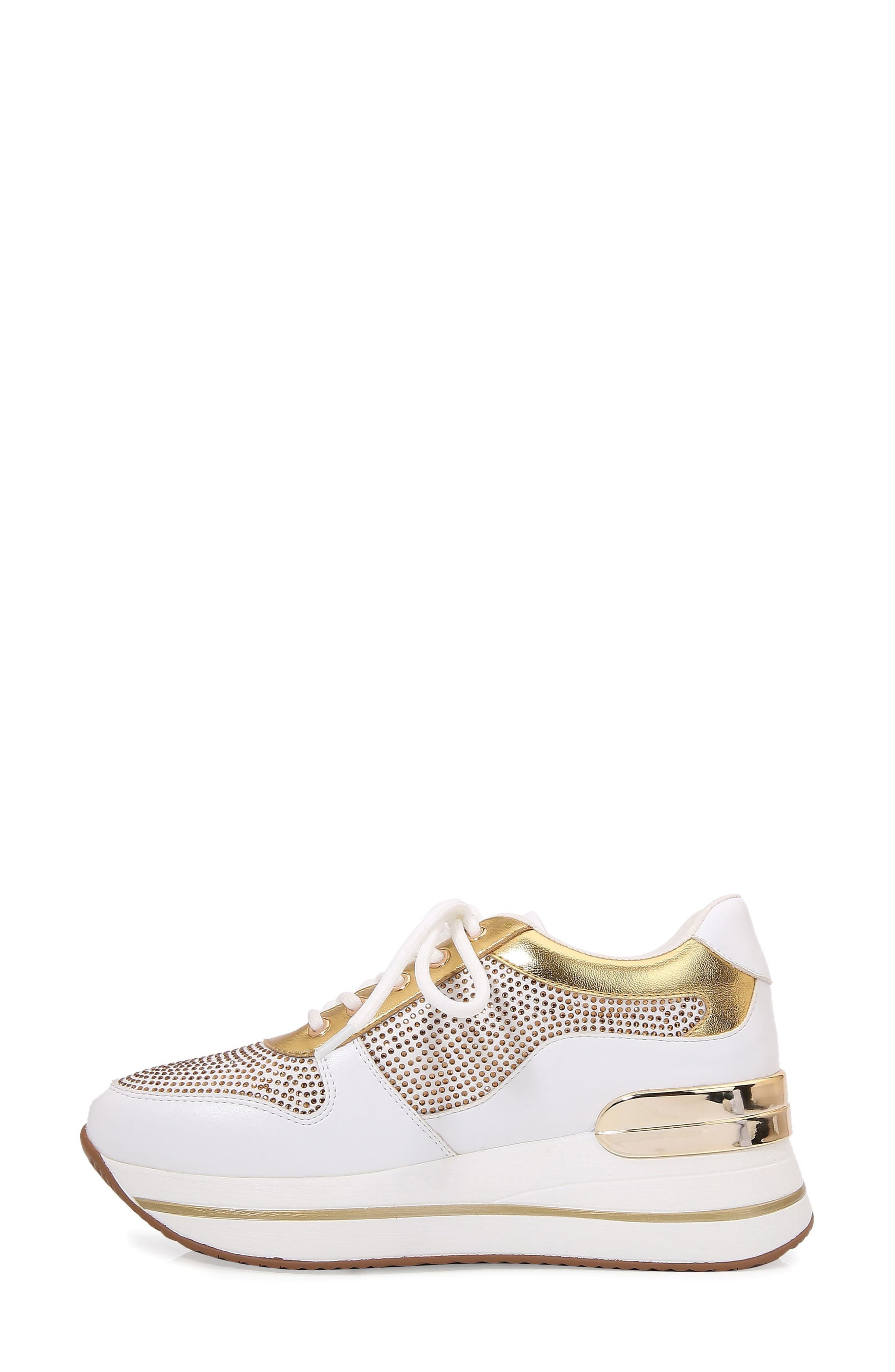 Dallas Platform Sneaker, Alternate, color, WHITE