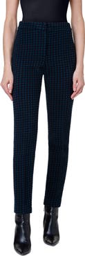 Akris punto Mara Houndstooth Check Cotton Blend Pants